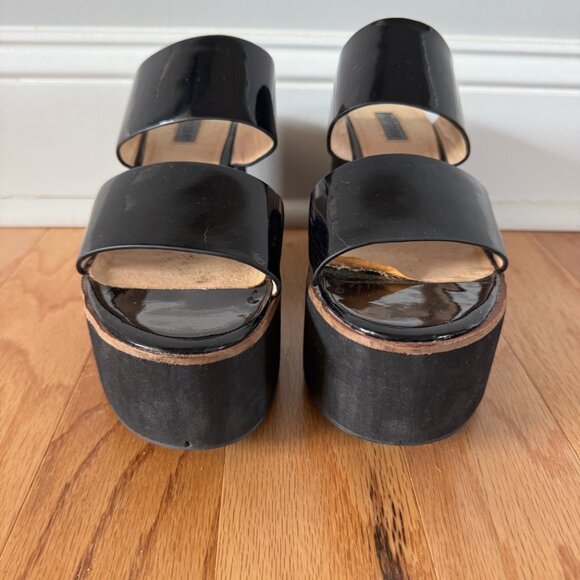 Topshop Rodeo Strippy Wedge Size 6/39 - Picture 4 of 6